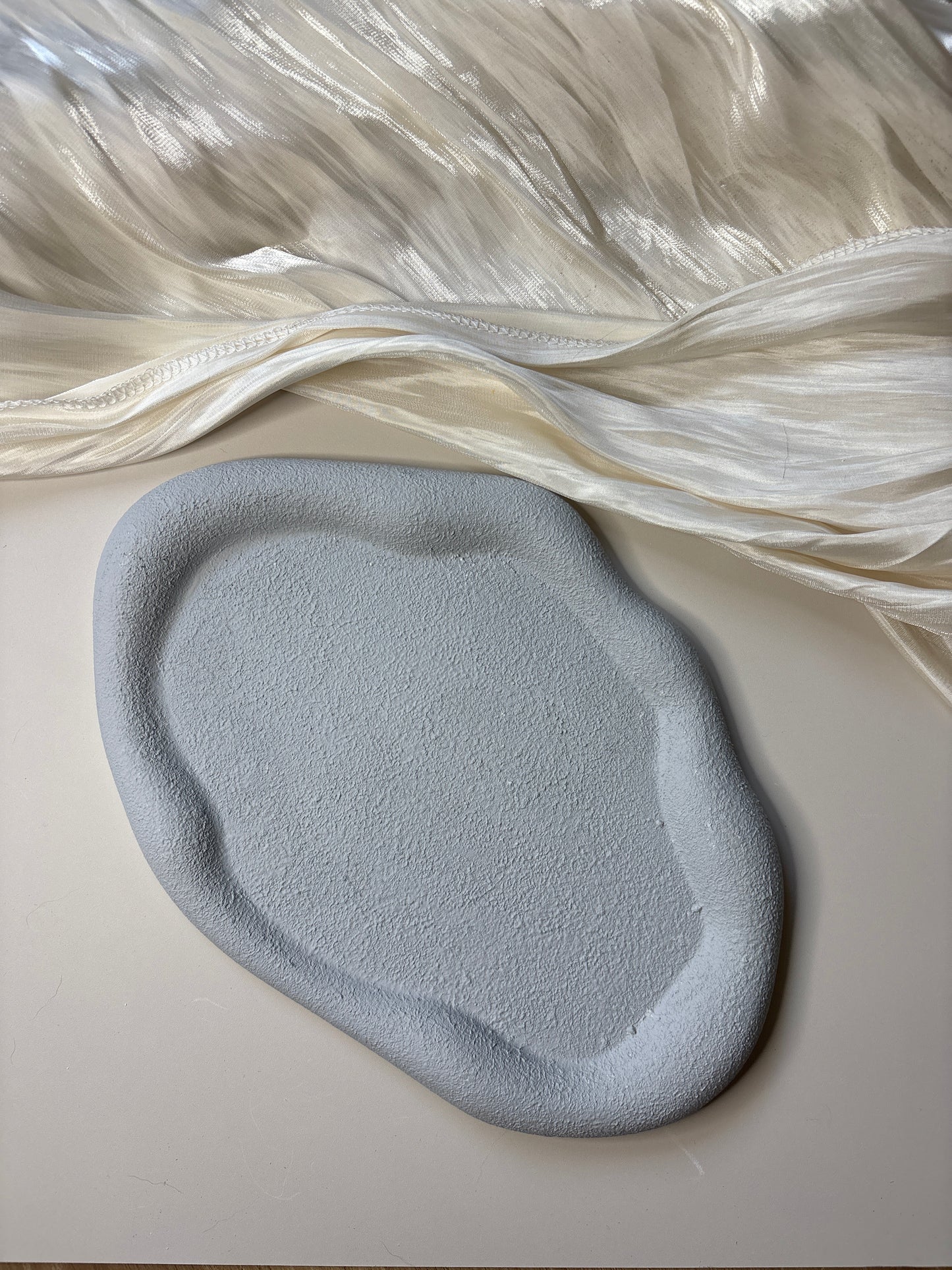Grey Textured Pebble Tray