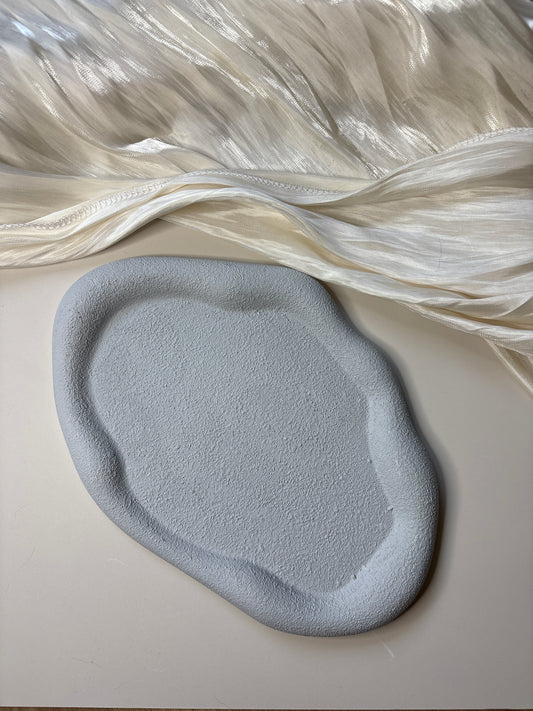 Grey Textured Pebble Tray
