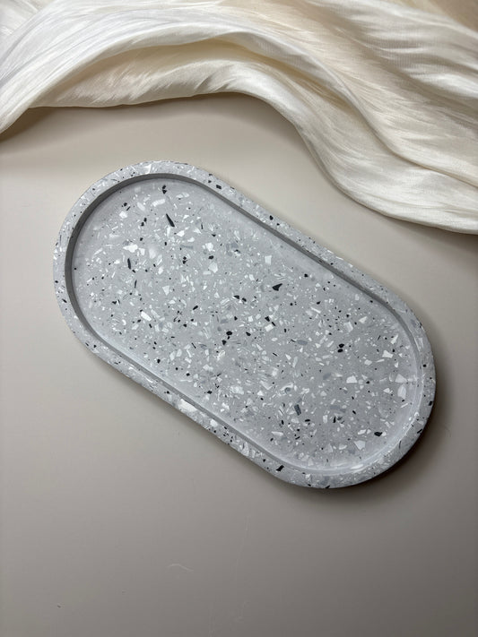 Grey Terrazzo Trinket Tray