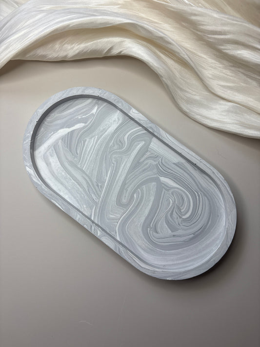 Grey Marble Trinket Tray