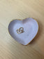 Purple & Grey Splatter Heart Dish with Gold Foil Rim