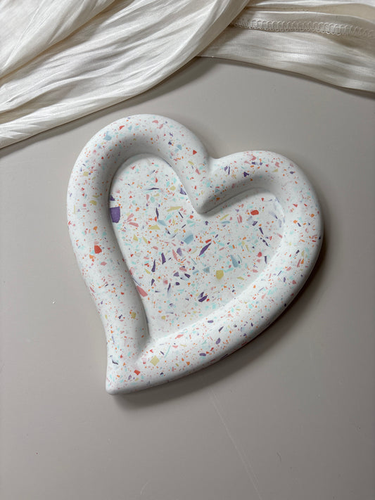 Terrazzo Heart Trinket Tray