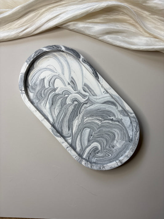 Black Marble Trinket Tray