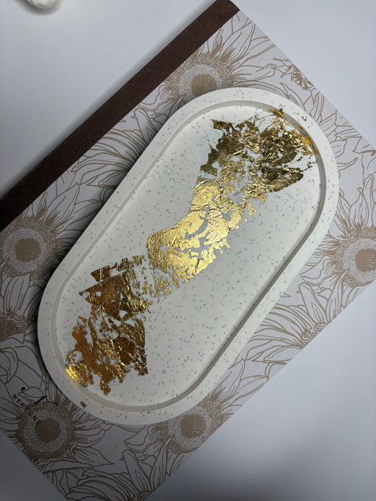 Gold Leaf Trinket Tray