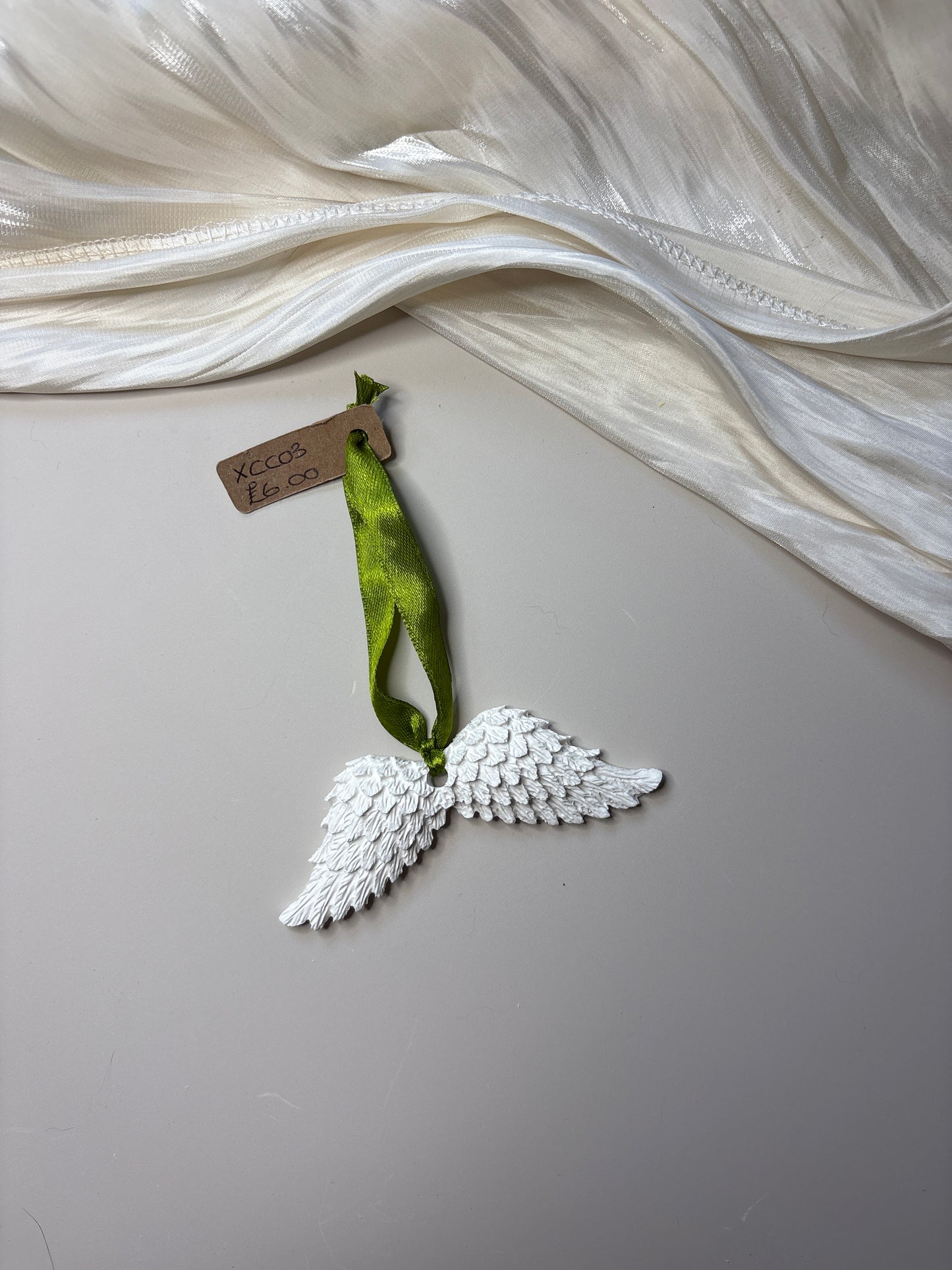 Olive Angel Wings Tree Decor