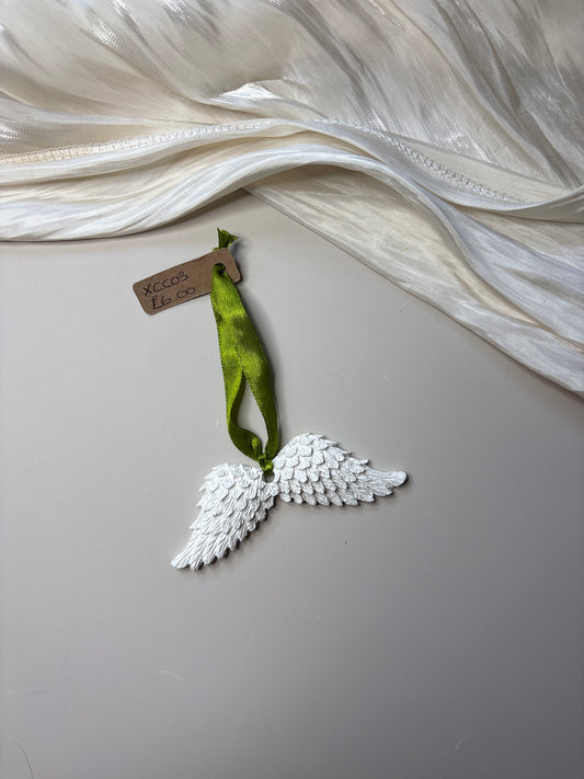 Olive Angel Wings Tree Decor