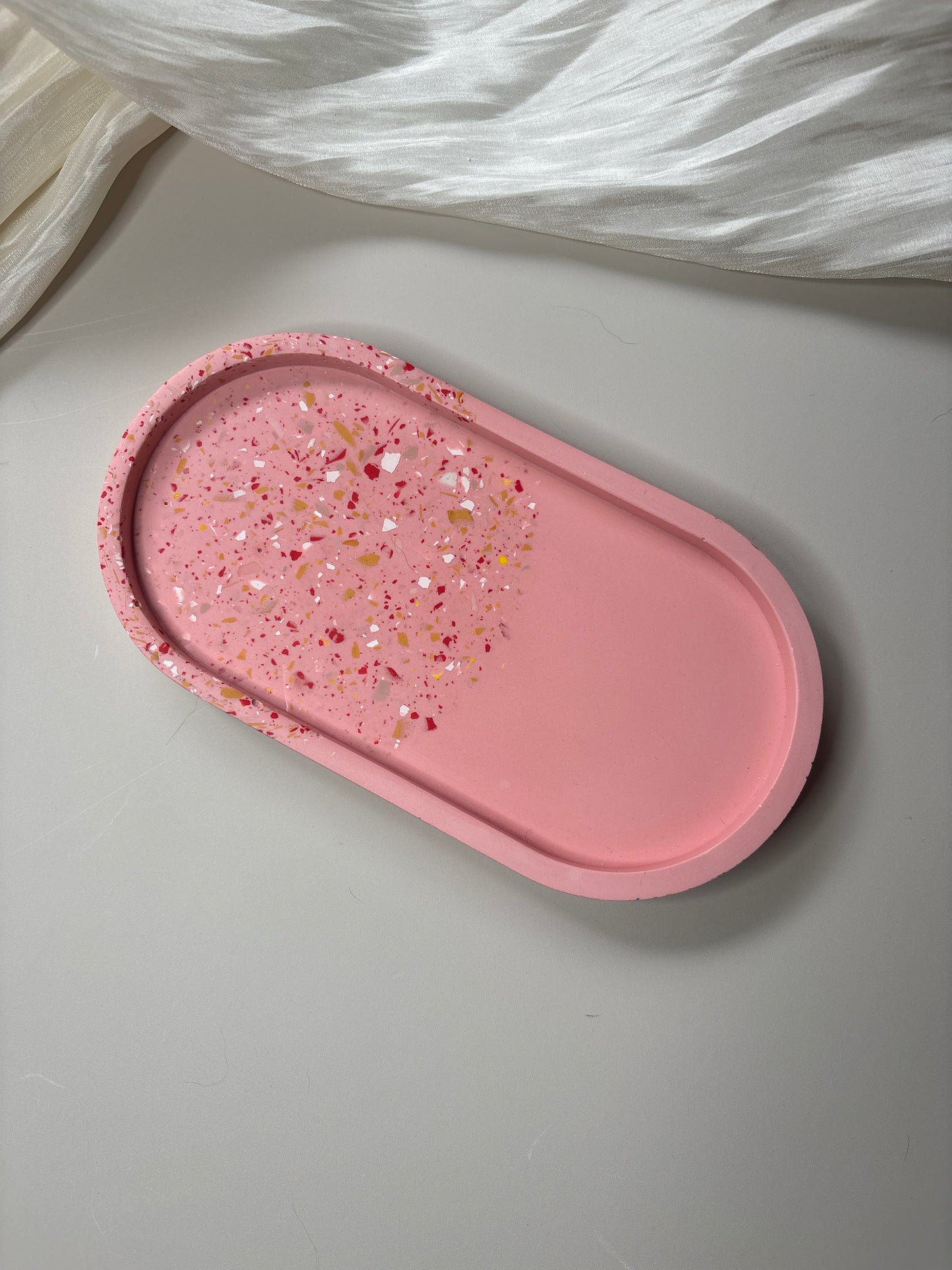 Pink Split Trinket Tray
