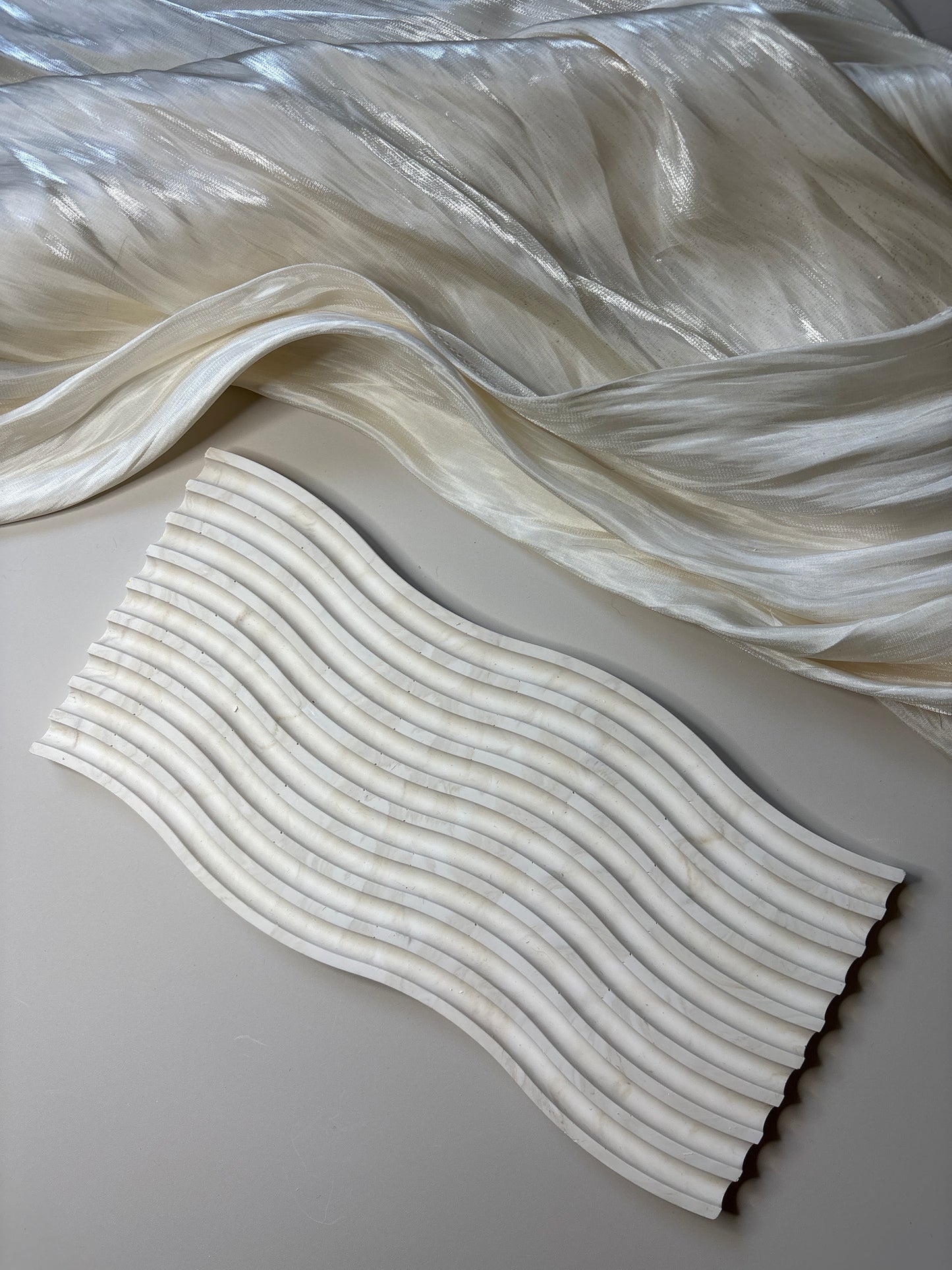 Brown Marble Wavy Tray
