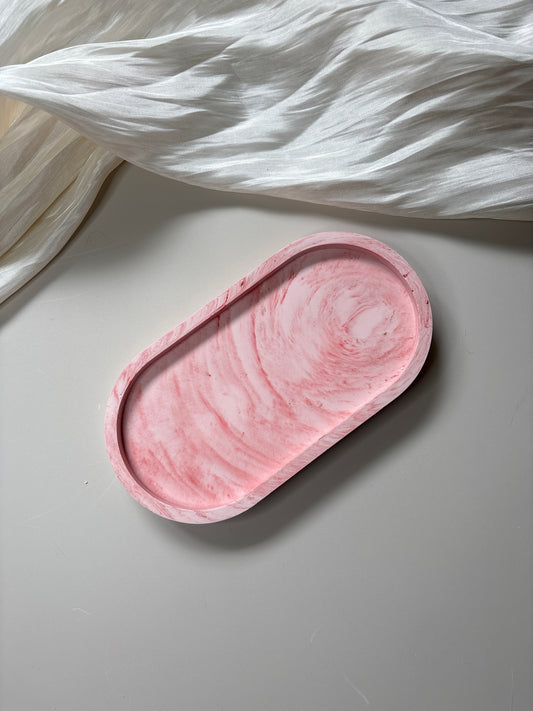 Pink Marble  Trinket Tray