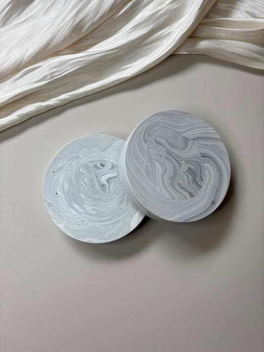 Grey Marble Chunky Coasters