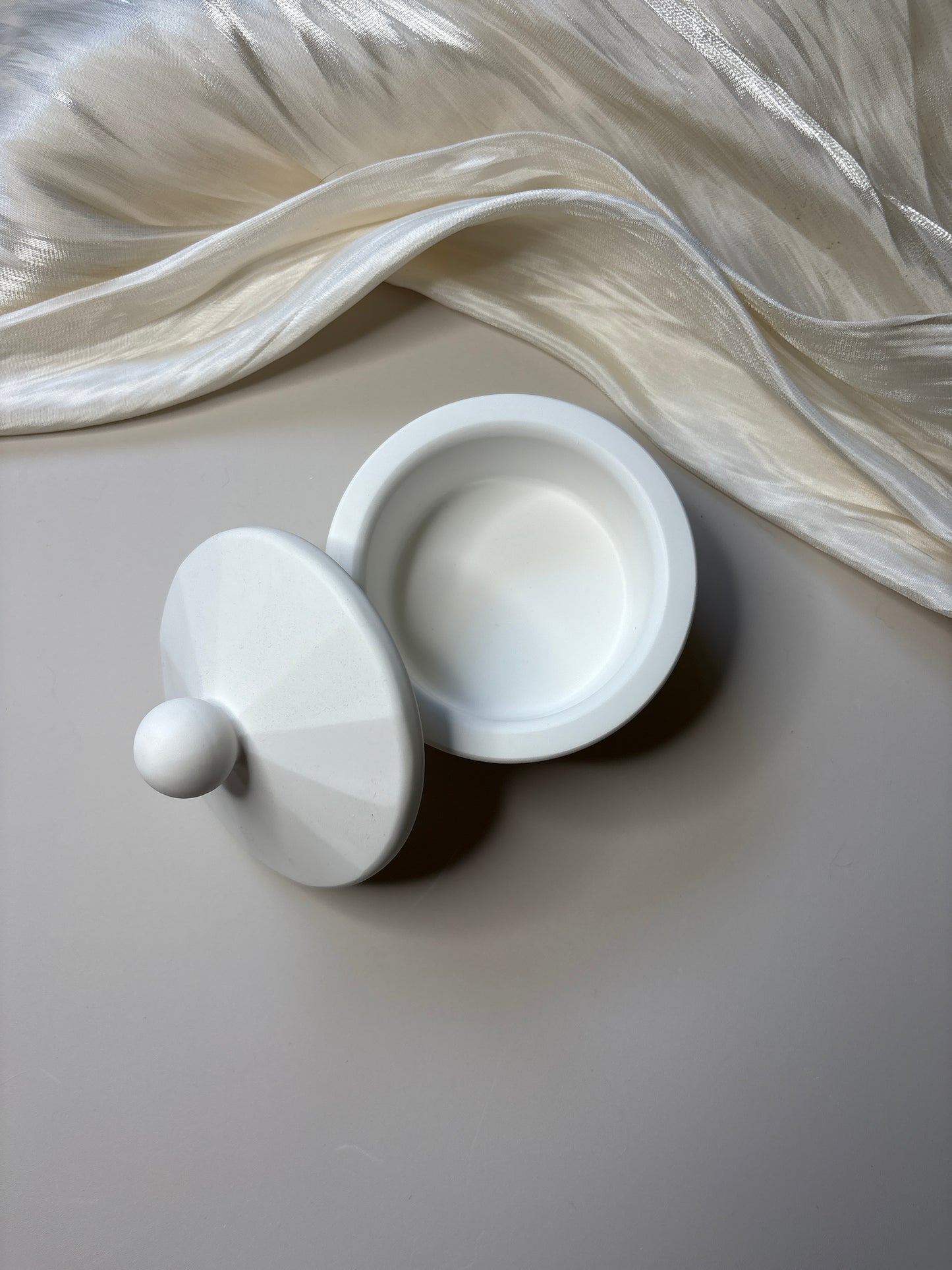 White Trinket Pot
