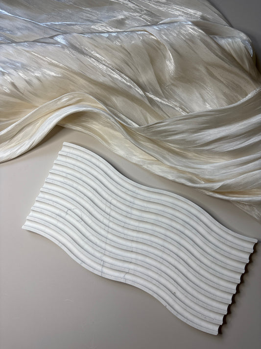 Grey Marble Wavy Tray
