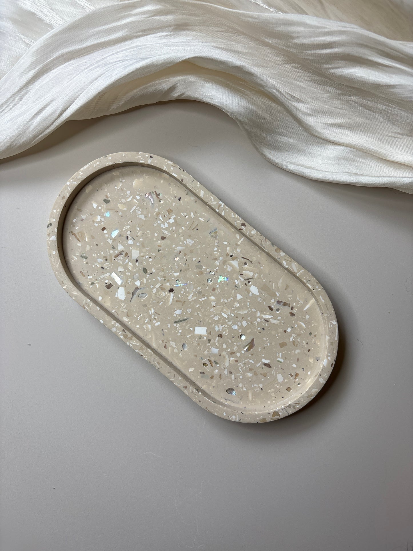 Brown Terrazzo Trinket Tray