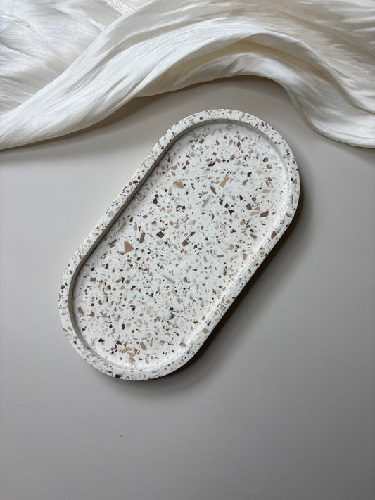 Neutral Terrazzo Trinket Tray