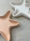 Handmade Home Accessories -  a close up shot of the edgeing of both the peach and white starfish trays