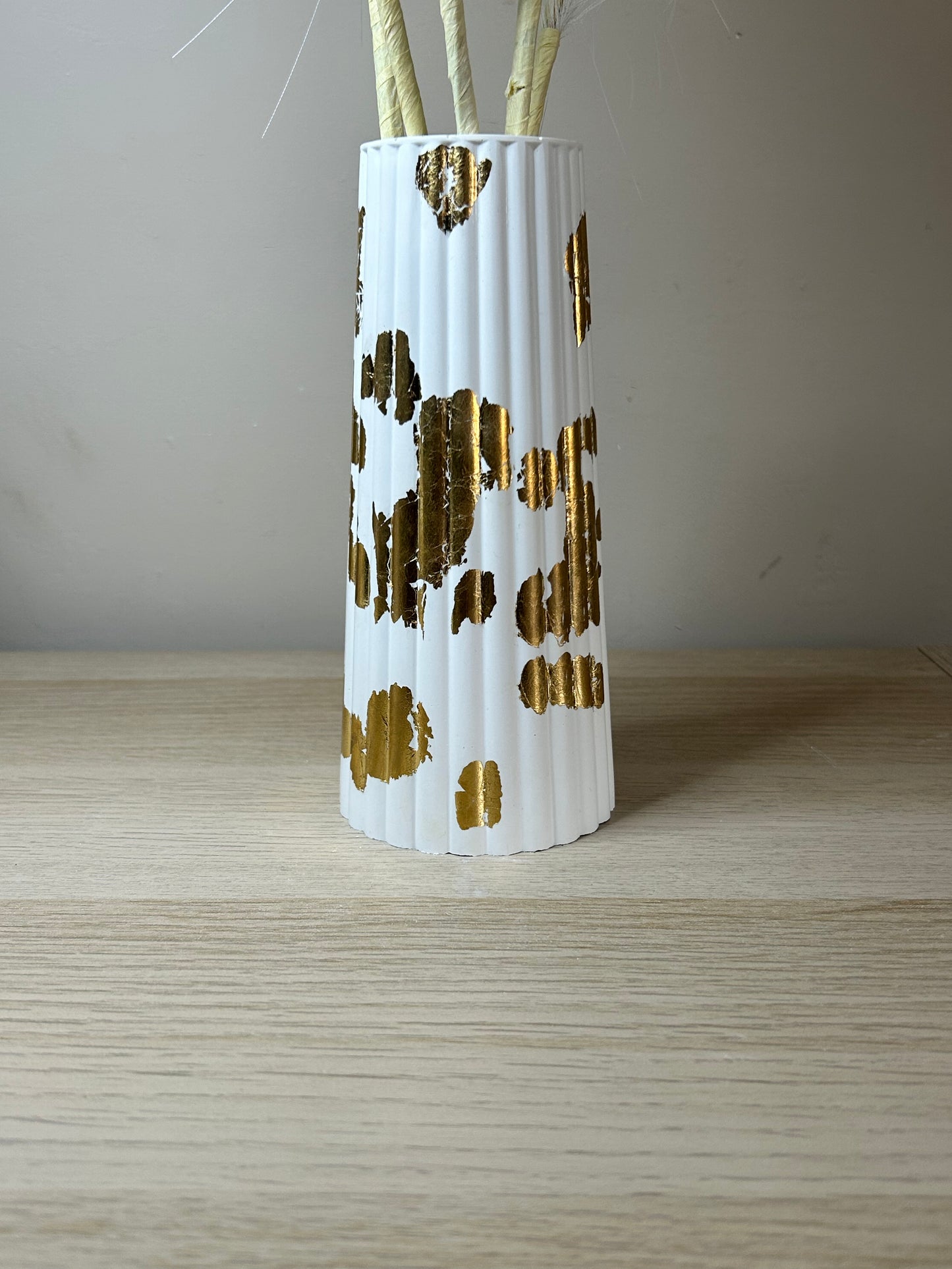 Gold Splatter Design Vase