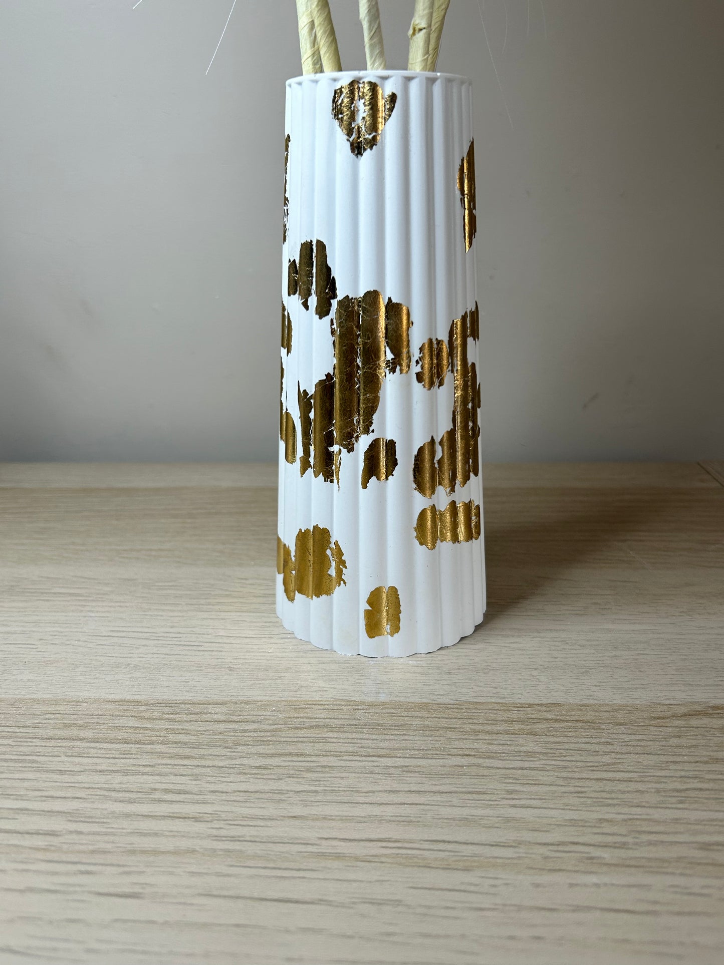 Gold Splatter Design Vase