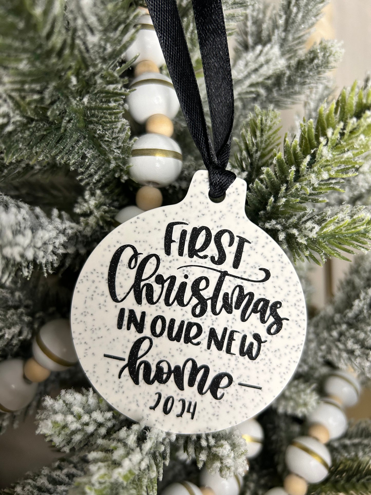 ‘First Christmas in our new home’ Christmas Bauble