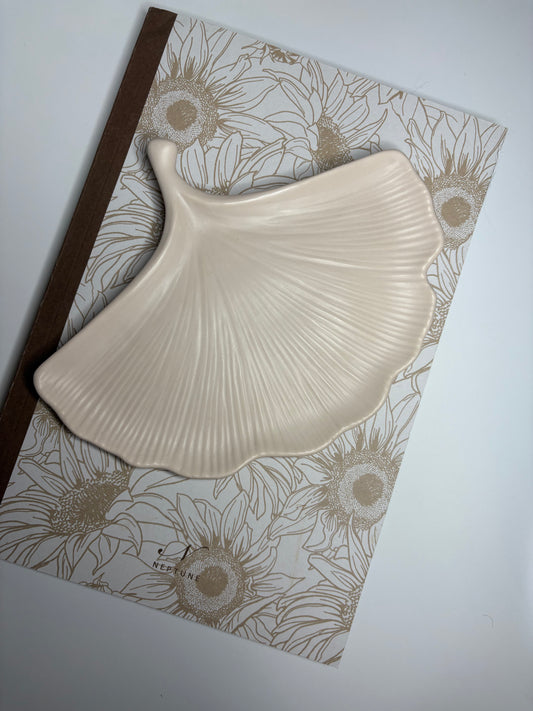 Dusky Pink Ginkgo Trinket Dish