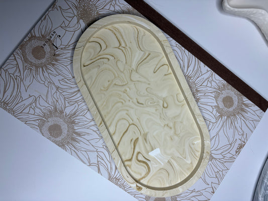 Brown Marble Trinket Tray