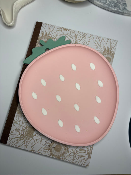 Pink Strawberry Trinket Tray
