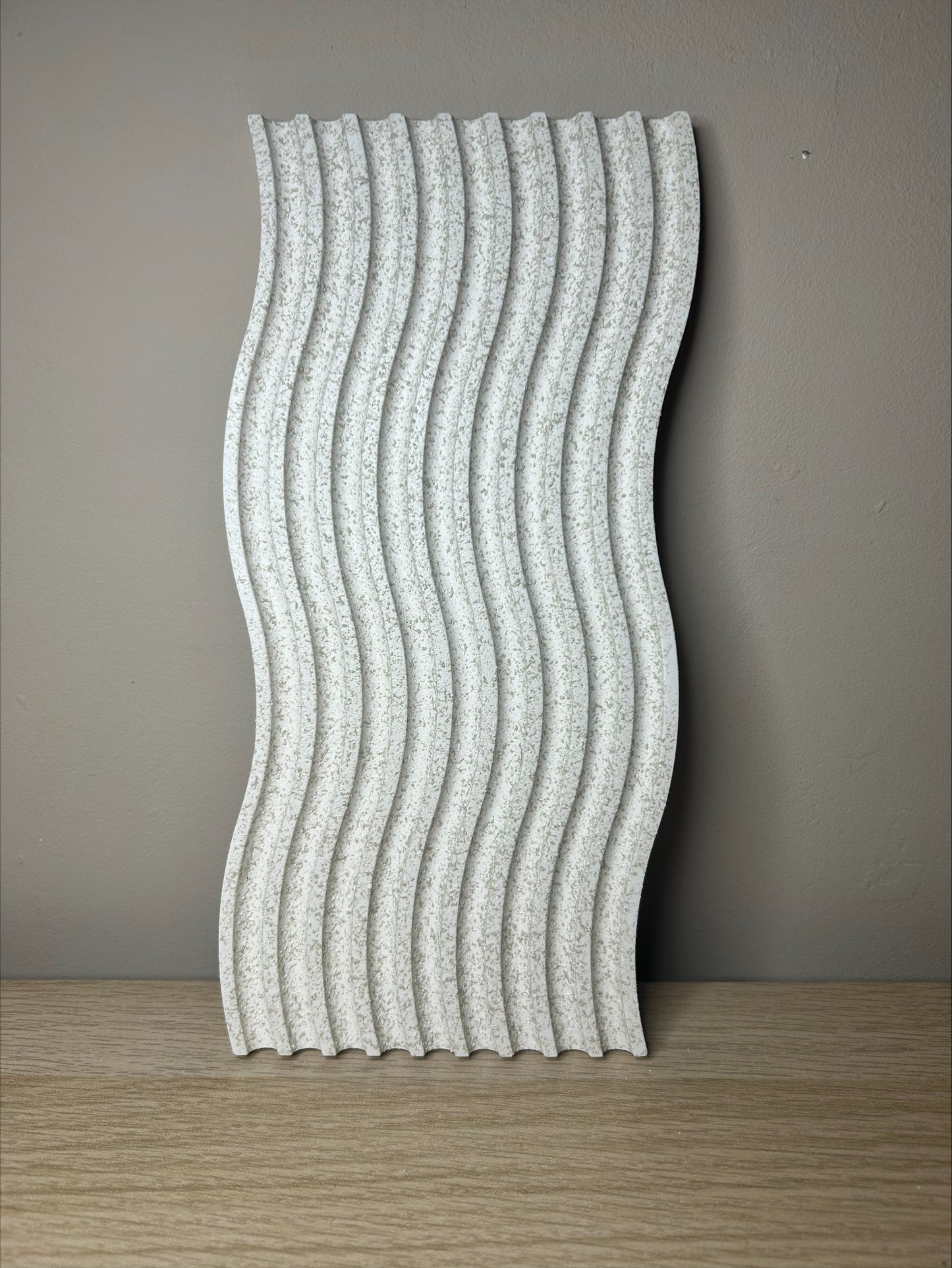 Stone Effect Textured Wavy Decorative Tray